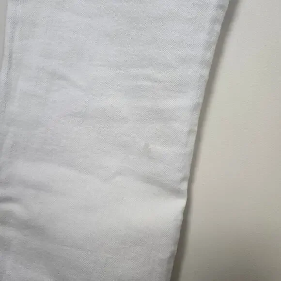 MOTHER The Insider Crop Step Fray Size 26 Fairest of Them All White Denim Jeans - Picture 10 of 12